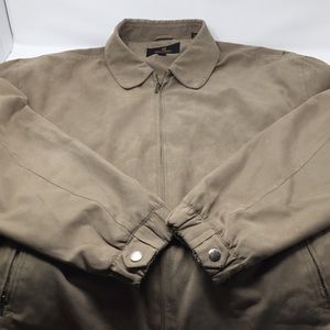 Big & Tall Gary Player Tan Ultra Suede Jacket 2XLT